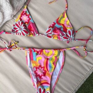 3 Piece Colourful Bikini